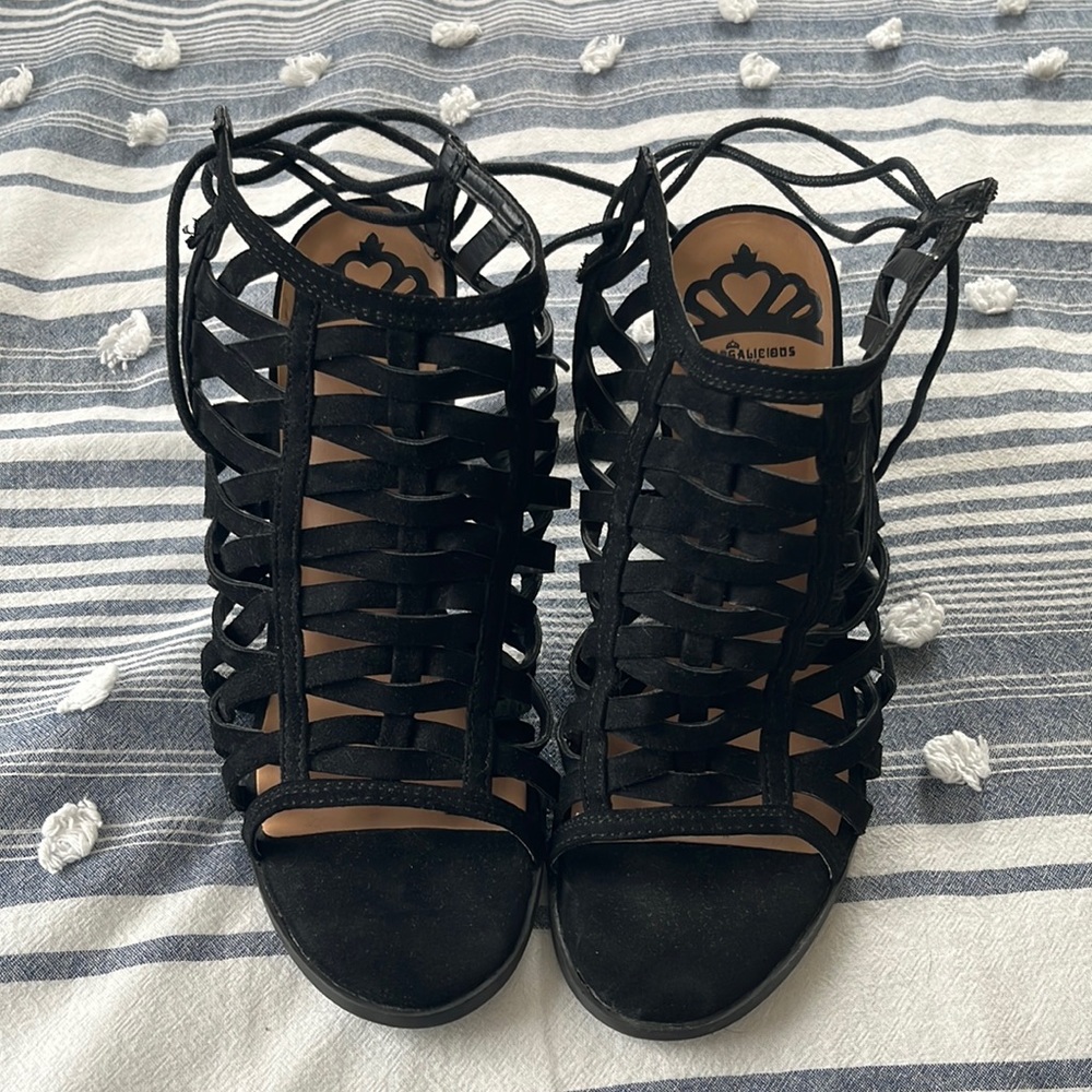 Strappy heels